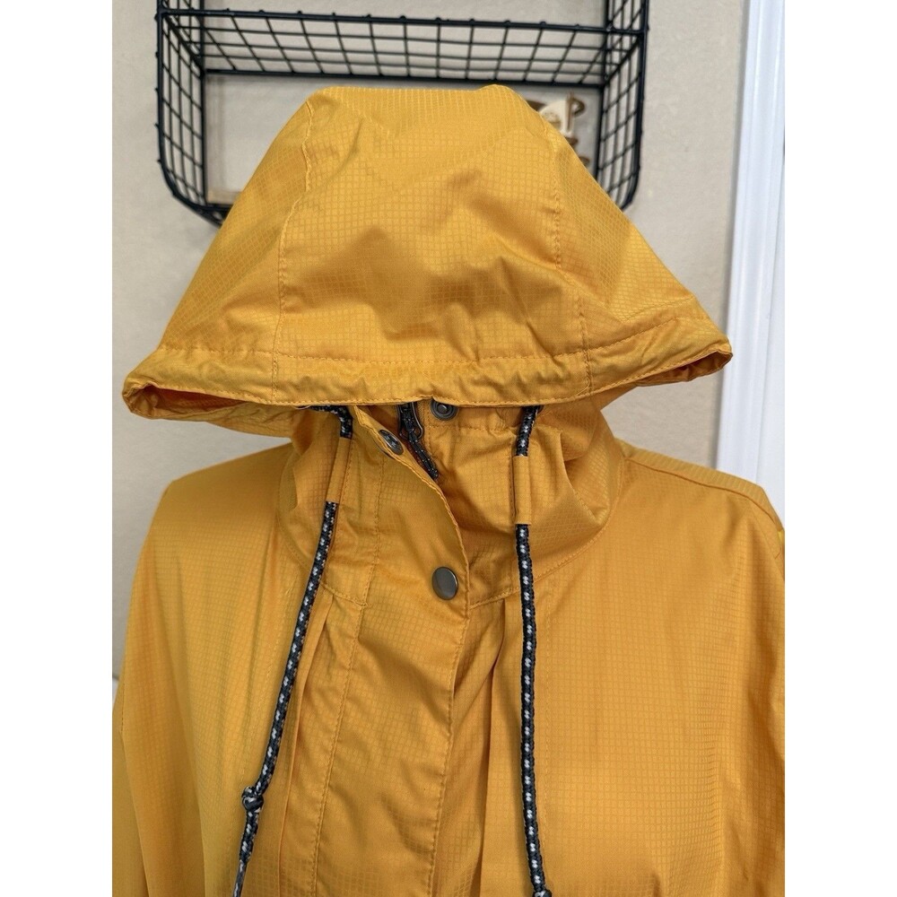 Columbia Women's Pardon My Trench Water-Resistant Rain Jacket Sz Medium Yellow - Picture 3 of 16